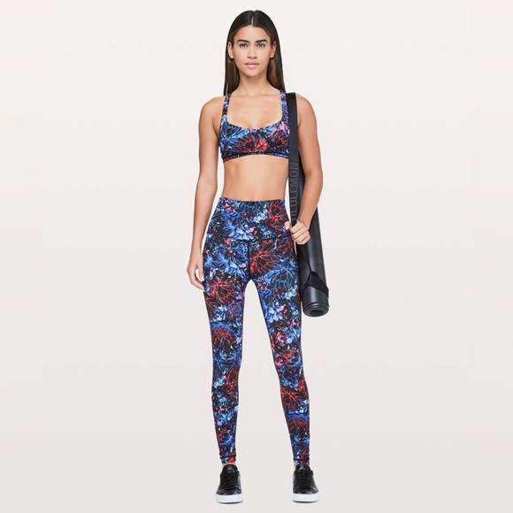 lululemon athletica Other - Lululemon Free To Be Bra in Neon Blossom Multi Size 4.